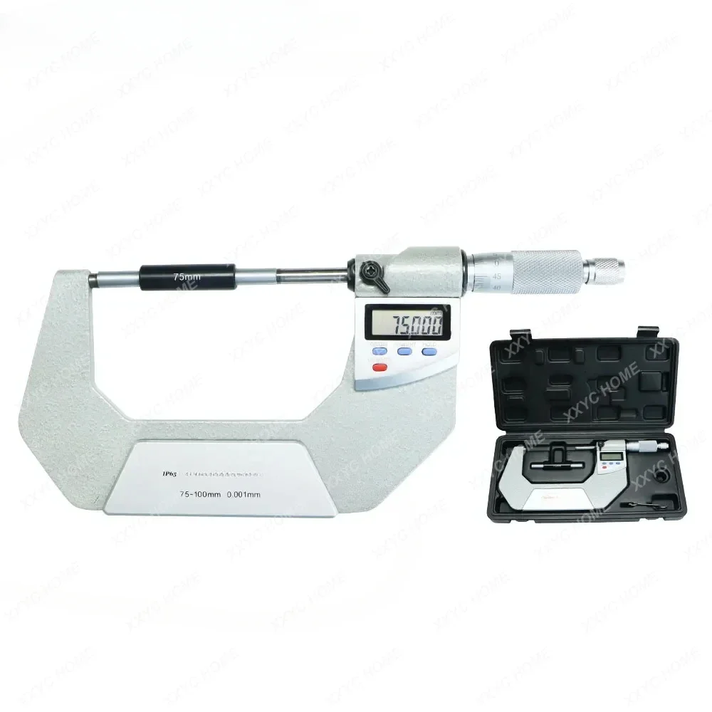 0.001mm IP65 Waterproof Digital Outside Micrometer 75-100mm Electronic Digital Outside Micrometer