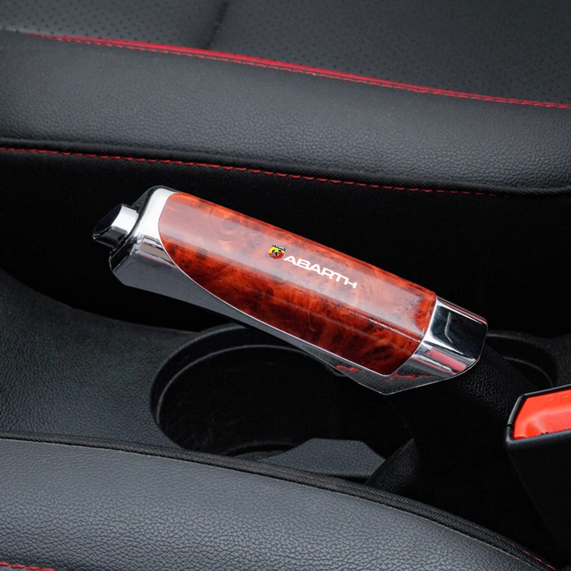 1 قطعة غطاء فرامل اليد للسيارة قبضة فرامل اليد حماية ألياف الكربون لشركة فيات أبارث 500 595 124 العنكبوت دوكاتو الباندا تيبو برافو #3