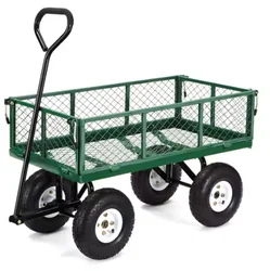 Trolley Green Adjustable Heavy Duty Collapsible Folding  Wagon Outdoor Camping  Beach Picnic Camping Wagon