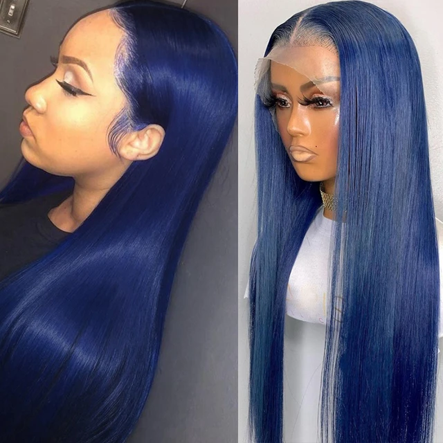 Lace front wigs blue hotsell