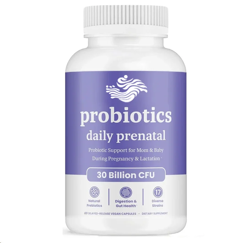 Prenatal Probiotics With 30 Billion Colony Units And 17 Strains Of Prebiotics Support Digestive, Intestinal, And Immune