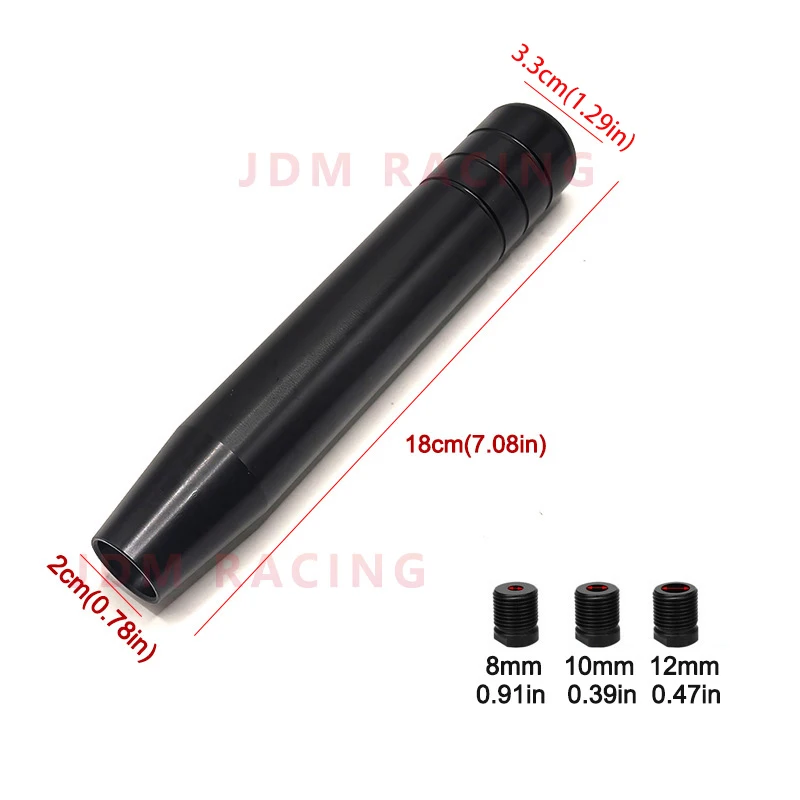 18cm carro universal botão de mudança de engrenagem vara alavanca shifter lidar com alumínio estendido engrenagem shifter cabeça botão manual