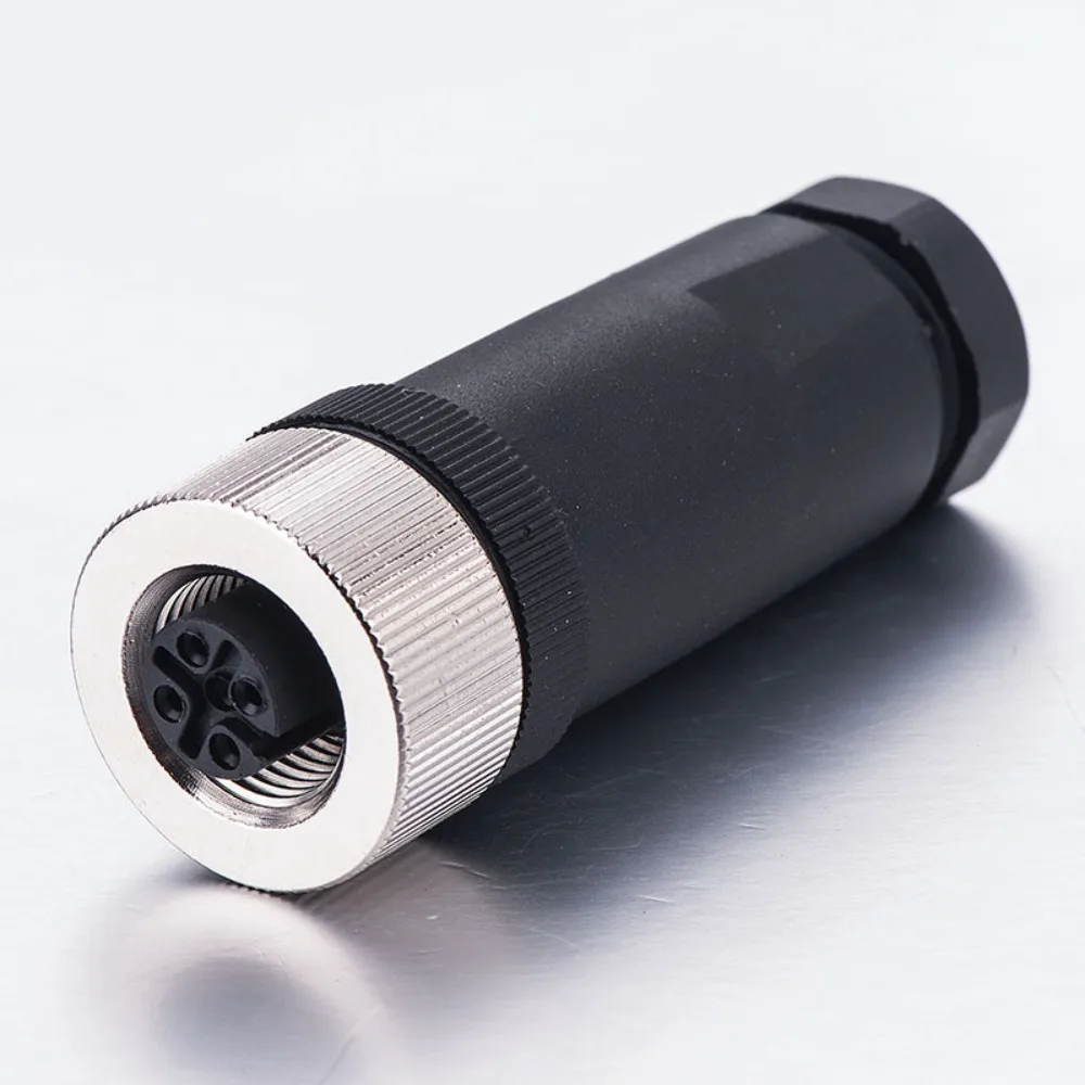 Male Female M12 Sensor Connector Connector Sensor Plug Screw Threaded Coupling PG7 Power Adapte M12 Aviation Plug