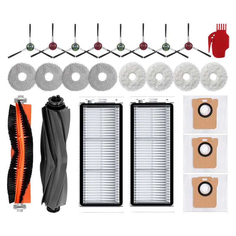 ل Pursuit X20Pro/X20ProPlus ملحقات الكناس فرشاة دوارة حافة فرشاة تصفية كيس لجميع الغبار ممسحة