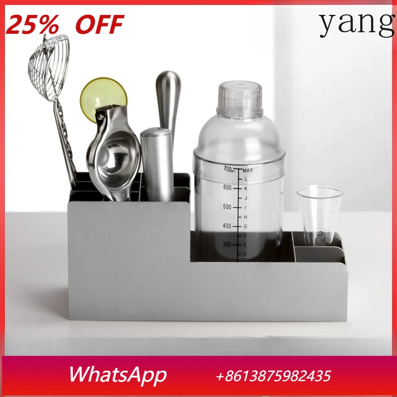 

LH straw stainless steel storage rack acrylic colander bartending tool storage assistant