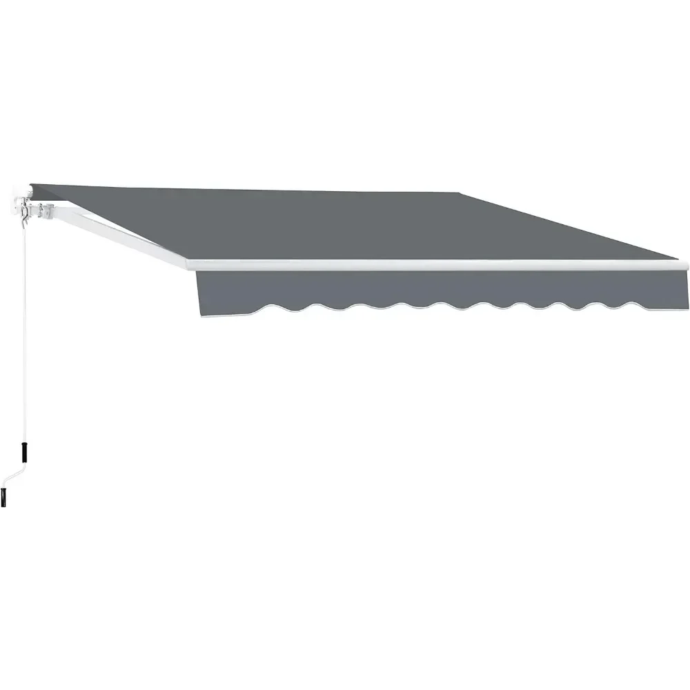 Imagem -06 - Sombra Retrátil do Toldo para a Plataforma Tampa Exterior do Sol Manivela Manual 120 Projeção Toldos 12x10