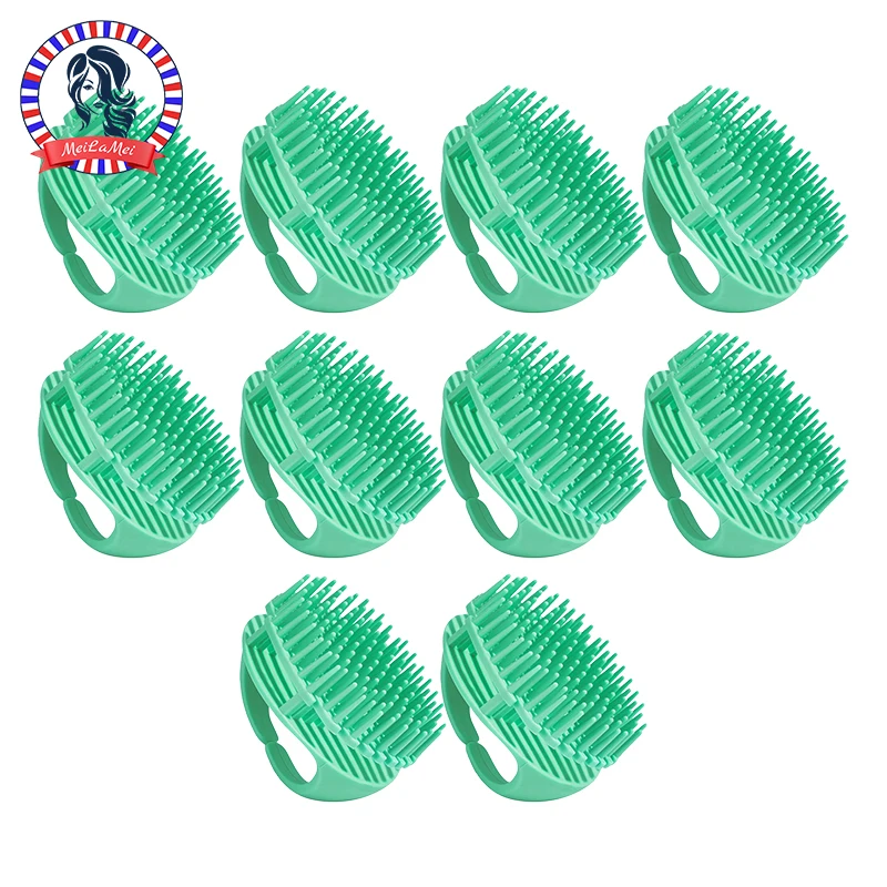

5/10pcs Silicone Shampoo Scalp Hair Massager Head Body Scalp Massage Brush Specially Designed for Bathing and Hair Washing