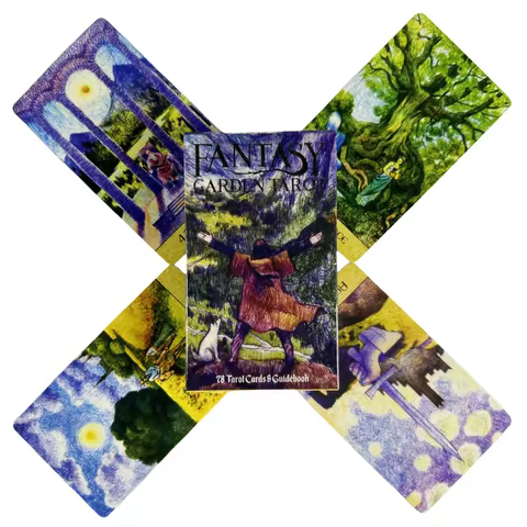Fantasy Garden Tarot Cards A 78 Messages Deck Oracle English Visions Divination Edition Borad Playing Games