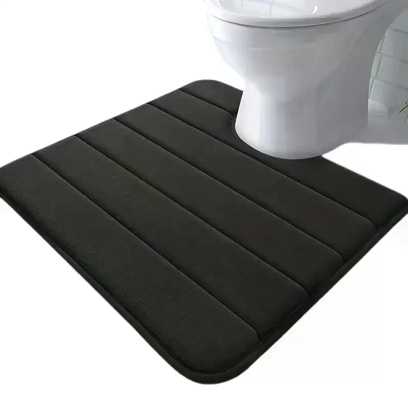 

U-shaped Toilet Mat Bathroom Mat Bathroom Carpet Bathroom Carpet Memory Foam Bath Mat Anti-skid Super Absorbent