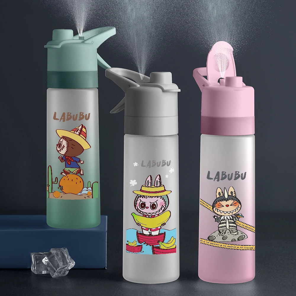 

Mist Spray Tritan Water Bottle 850ml - Sleek for Men, Summer Large Capacity Sports Cup with Straw,Leakproof GymOffice Drinkware