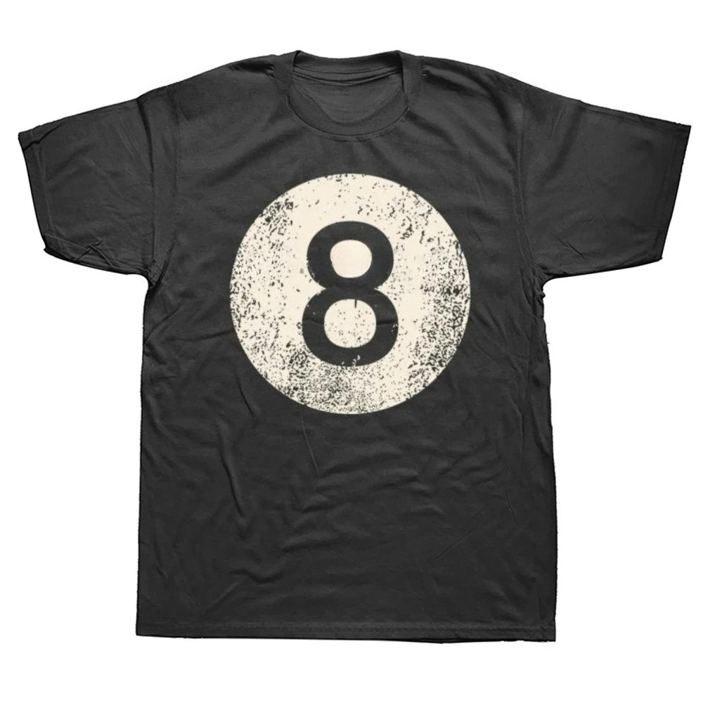 Black Billiard Ball T-shirt, Retro Style Women's Fashionable Casual T-shirt.graphic T Shirts Aesthetic Clothes Summer Streetwear