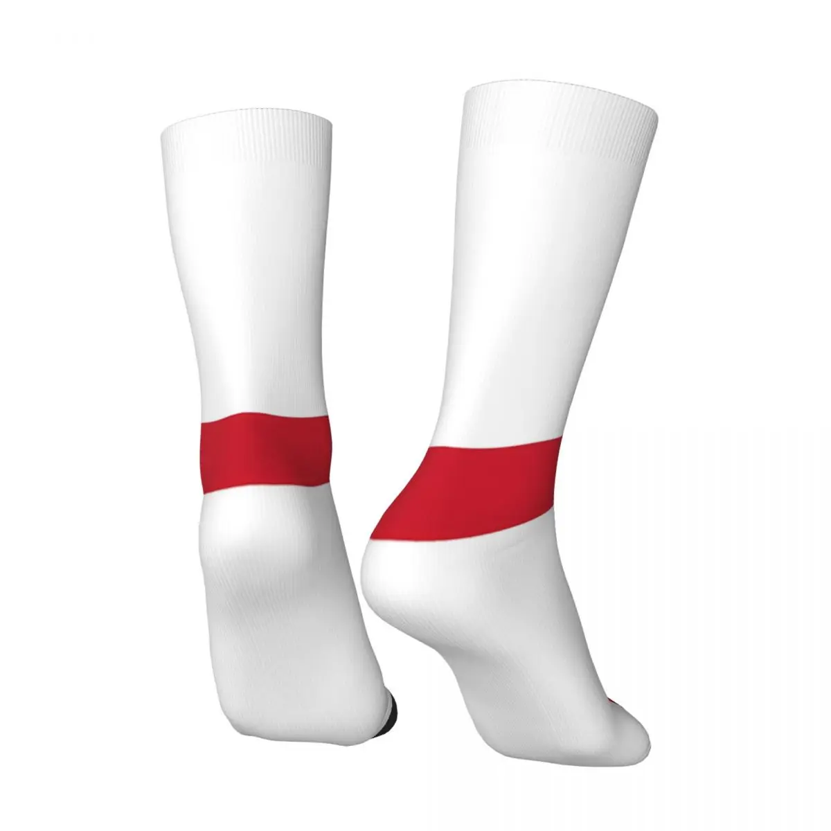 Funny Crazy compression Sock for Men St Georges Cross England National Flag Hip Hop Harajuku National Flag Seamless Crew Sock