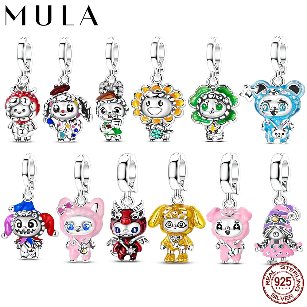 

Charms Toy Universal Buckle Series 925 Sterling Silver Charms Pendants Fit Bracelet DIY for Woman Fine Jewelry Making