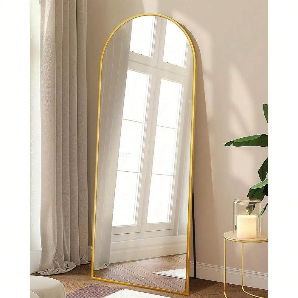 

Length Mirror, 59 X18 Arched Full Body Mirror, Floor Mirrors With Stand, Body Mirrors Standing Hanging Leaning Against Wall,Alu