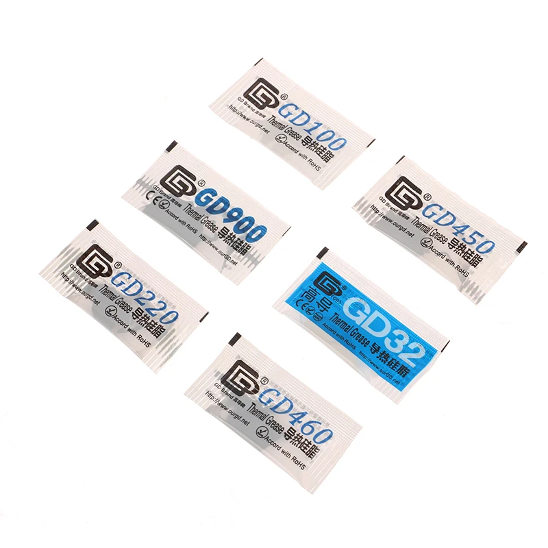 10Pcs Thermal Grease For P1S A1 Mini Thermal Paste GD32 GD100 GD220 GD450 GD460 GD900 For 3D Printer Parts