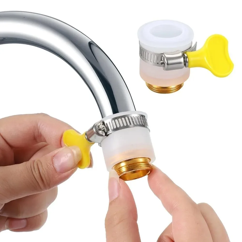 1 pc Faucet Hose Adapter, Kitchen Sink Faucet Adapter to Garden Hose Compatible with Multi-Water Filters