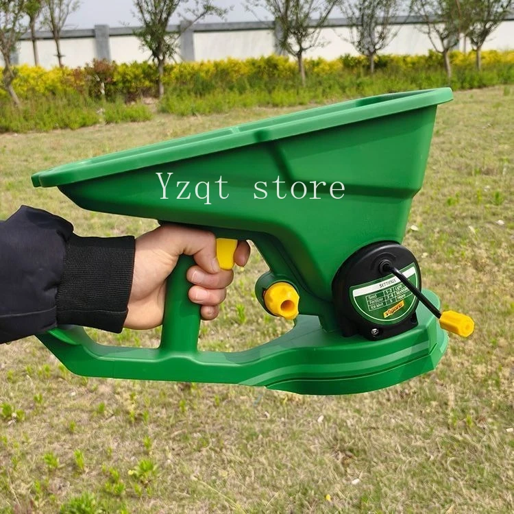 

New handheld spreader, small planter, hand-cranked lawn seed, farmland fertilization, household