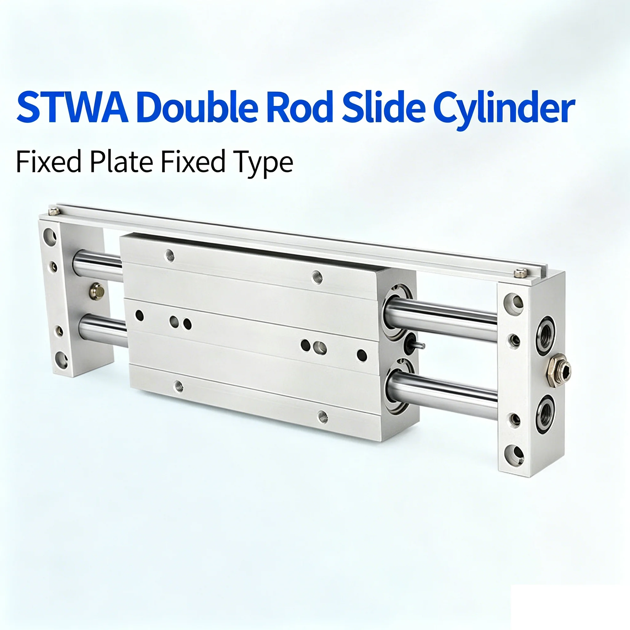 Sliding Table Cylinder Double Rod Double Shaft STWB 10/16/20/25/32mm Bore Pneumatic Cylinders 20-200mm Stroke