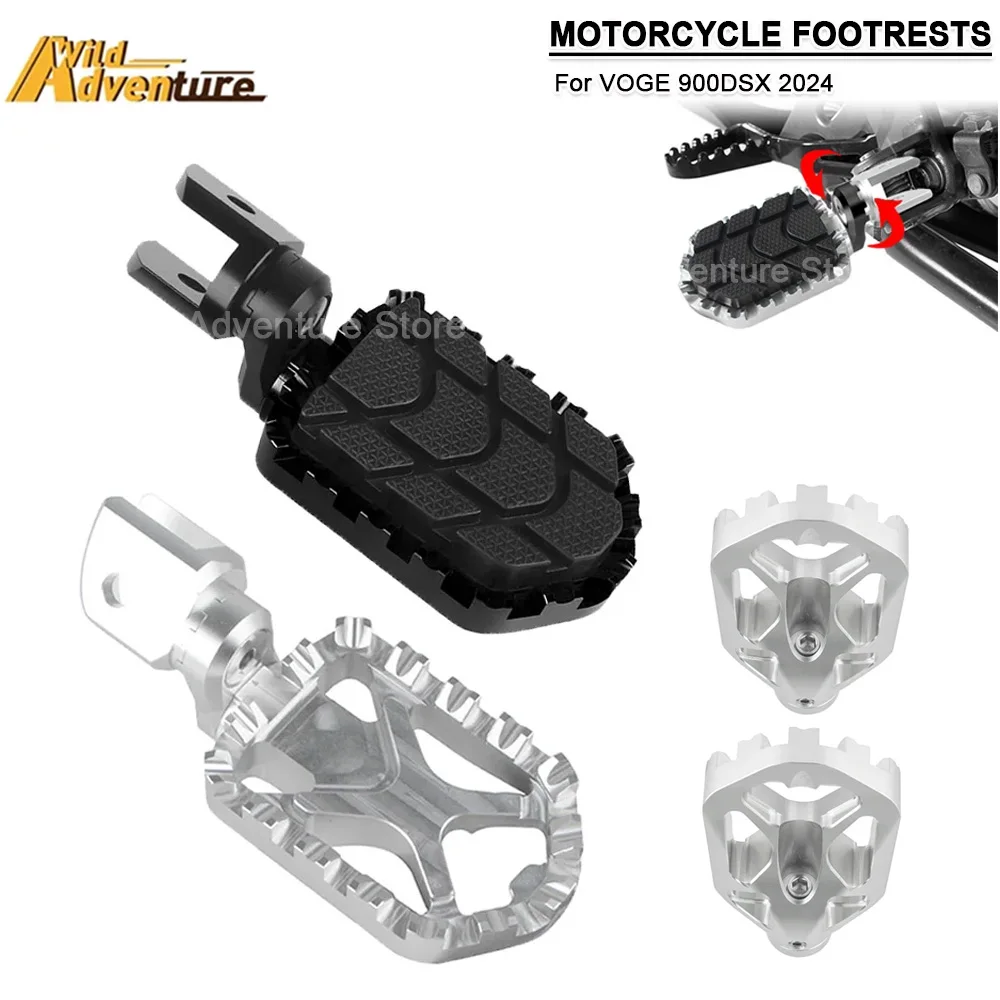 

For VOGE 900DSX DSX900 DS900X DS900 X 2024 Motorcycle Modification Accessorie Aluminum Foot Pedal Rear Cover Foot Pedal Pedals