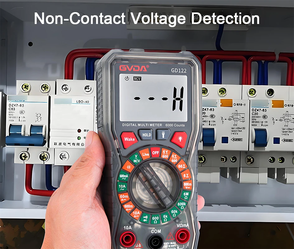 GVDA Digitales Multimeter Elektriker-Widerstandsmessgerät AC/DC-Spannungstester mit Hintergrundbeleuchtung Elektrisches Multimeter – Detail 4