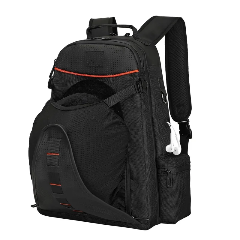 Professional Equestrian Backpack with Helmet Holder Waterproof Horse Riding Boot Bag with Multiple Compartment Carry Accessories