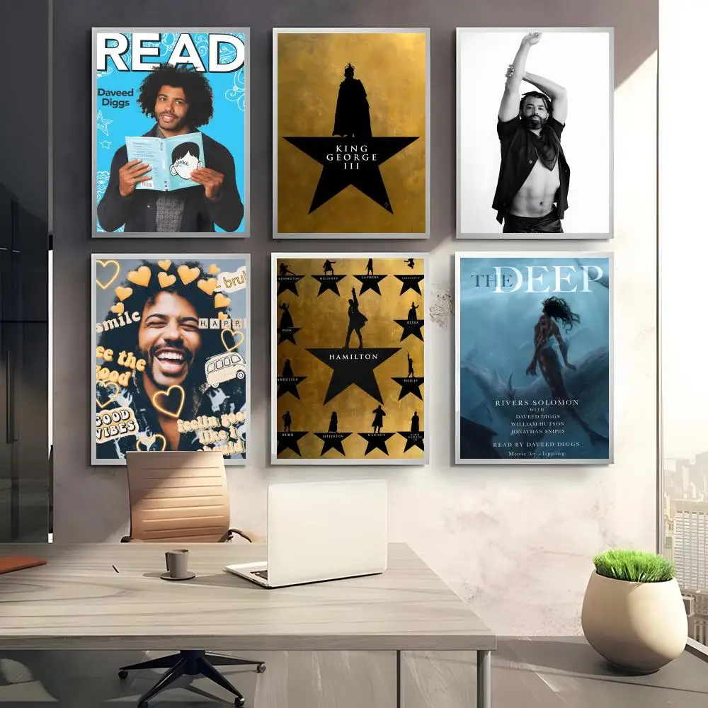Charismatic American Actor Rapper D-Daveed D-Diggs Poster HD art sticky wall waterproof home bedroom bar aesthetic decoration
