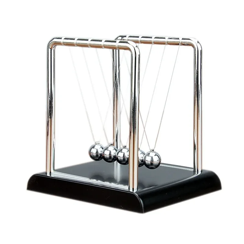 Extra Large Size Newton\'s Cradle Metal Pendulum Ball School Teaching Supplies Physics Science Pendulum Desk Table Decor Gifts