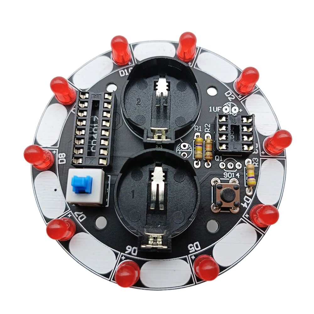 Lucky Turntable Parts NE555 CD4017 Electronic DIY Production Welding Component Package LED Water Lamp Lottery Electronic Kits