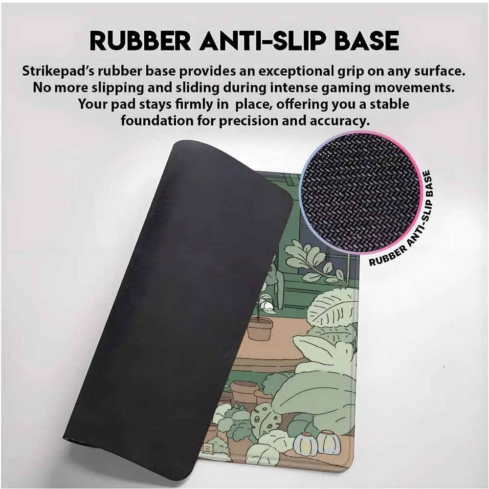 Green Plant Cute Cat  Mouse Pad SKY Small Desk Pad Mouse Boy Gift for Play games Keyboard Wireless Desktop Computer Coasters