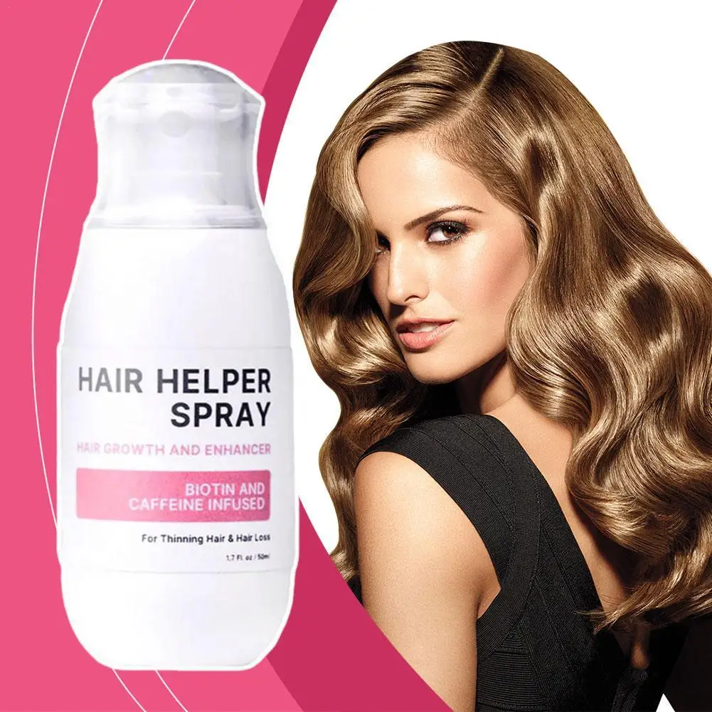 Hair Helper Spray Strong Soft Hair Helper Spray Strengthening Smoothing Hair Spray Increase Hair Thickness Hair Care Beauty