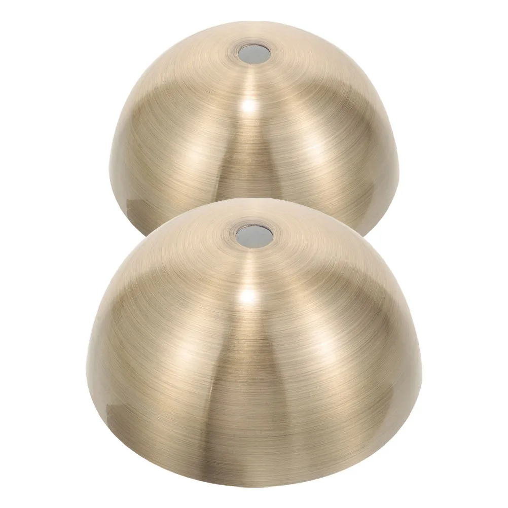 

2pcs Ceiling Light Plate Metal Canopy Cover Replacement Durable Lightweight Vintage Style For Living Room Bedroom Cafe Decor