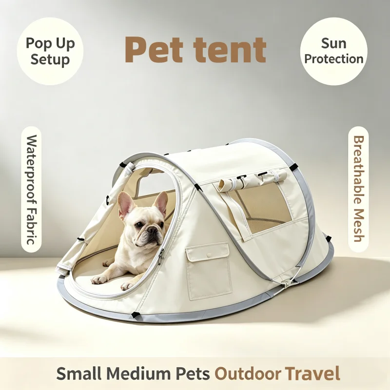 Outdoor Camping Dog Fence - Taşınabilir Köpek Çadırı Açık Hava Güneş