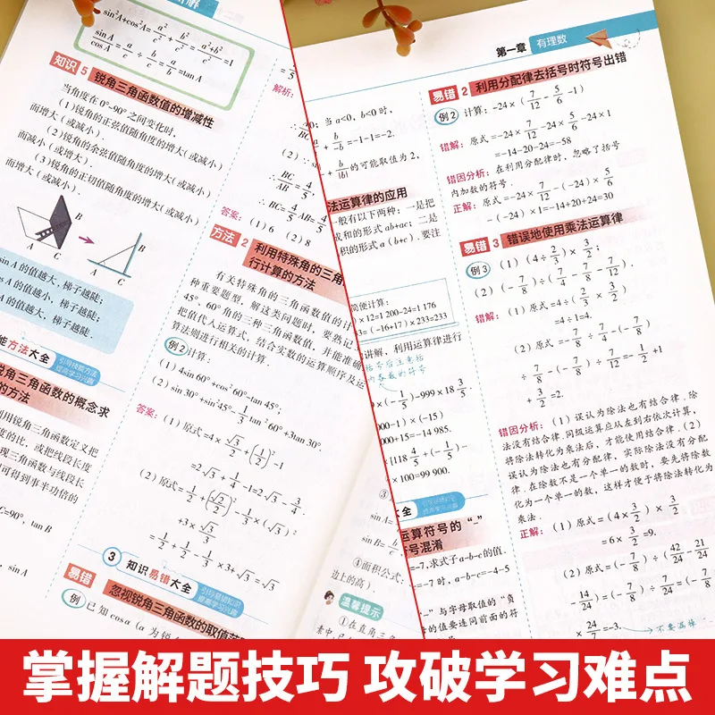 مجموعة كاملة من الصيغ للرياضيات والفيزياء والكيمياء في المدارس المتوسطة، مواد مراجعة شاملة للصينية والإنجليزية #4