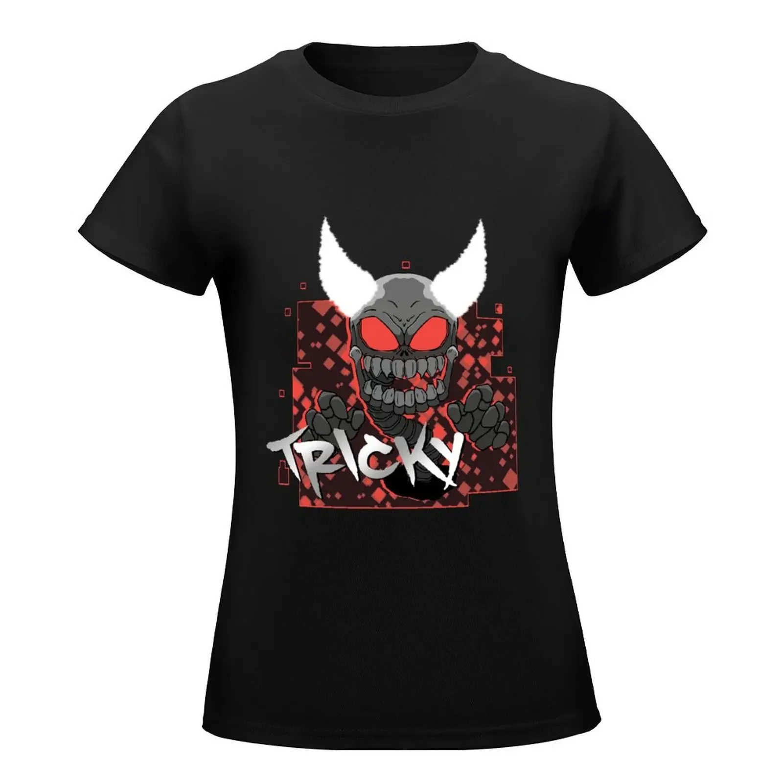 fnf madness combat skele tricky EXPURGATION art T-Shirt summer top tops summer clothes for Women