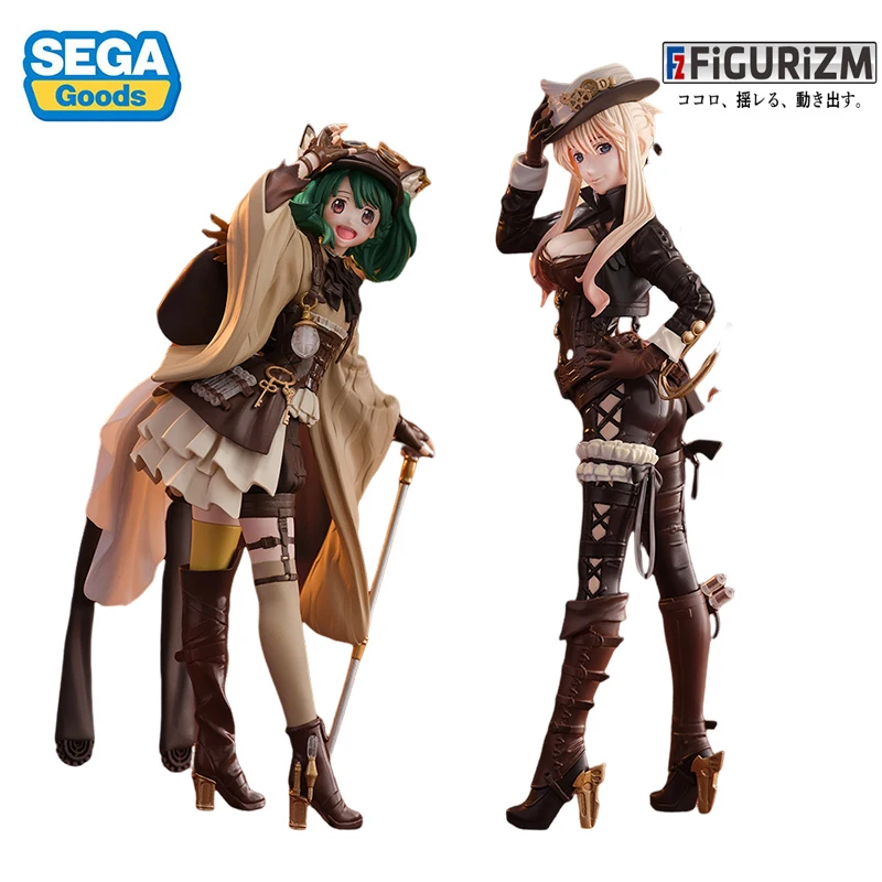 Original SEGA FZ (FIGURIZM) Macross F Ranka Lee Sheryl Nome PVC Anime Action Figures Model Collection Toy