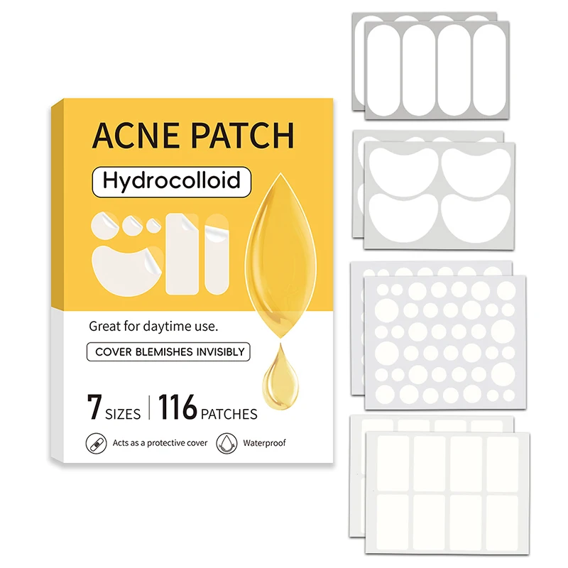 【B】116Pcs Invisible Repair Patches Pimple Removal Spots Marks Concealer Beauty Makeup Tool For Facial Blemish Care