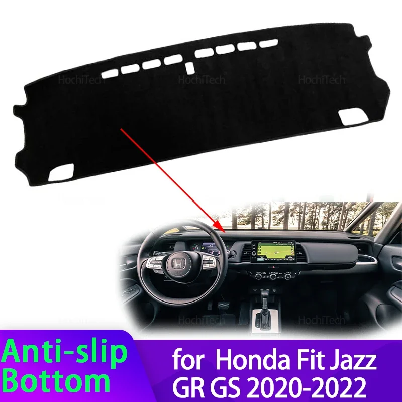 

Для Honda Fit Jazz GR GS 2020 2021 2022, чехол для приборной панели автомобиля, защитная накладка, солнцезащитный коврик для приборной панели, ковер с защитой от УФ-лучей