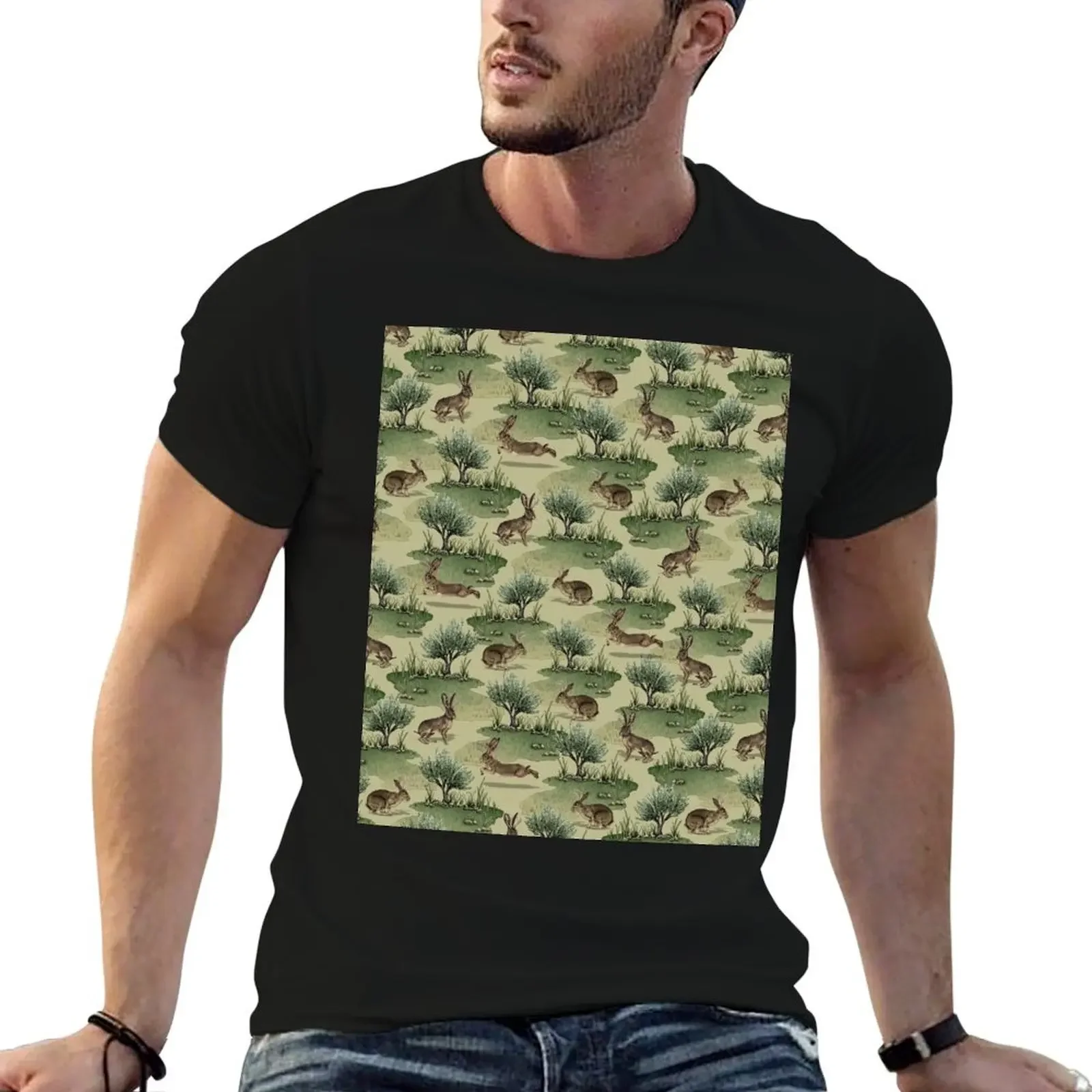 

Jackalopes & Sagebrush T-Shirt anime clothes anime figures oversized graphic tee street wear mens champion t shirts