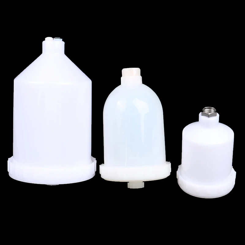 Air Gravity Feed Fastmover Thread Connector 600ml Plastic Spray Paint Pot Sprayer Cup For Spray Tools