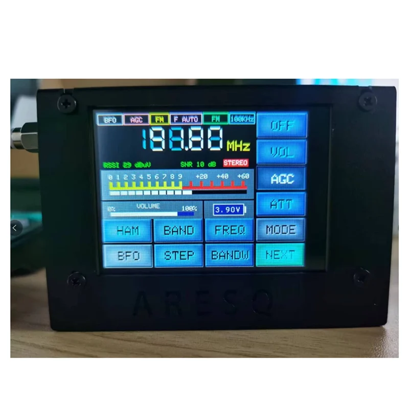 

B47C ARESQ AQ1 Мини-полнодиапазонный радиоприемник всех диапазонов FM LW MW SW-SSB Si4732 Чип 2,8-дюймовый сенсорный экран
