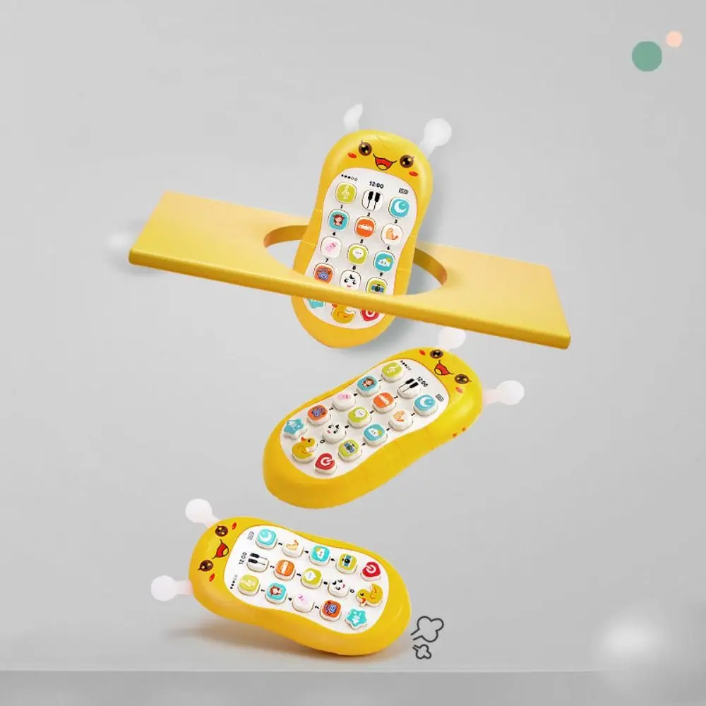 Simulation Phone Electronic Baby Cell Phone Toy Electronic Voice Toy Phones Musical Toys Safe Teether Control Music Sleeping Toy