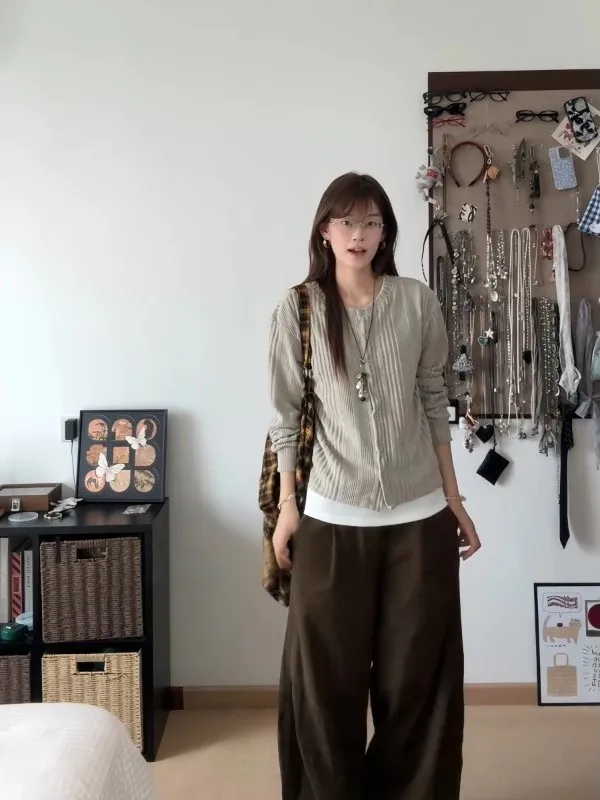 

Женский длинный вязаный открытый кардиган све, двусторонняя одежда, весна-осень-зима, новая свободная посадка, круглая теплая верхняя одежда