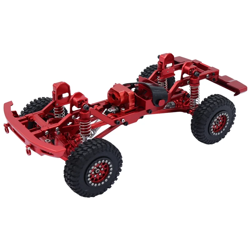 طقم هيكل بإطار معدني مجمع لملحقات أجزاء ترقية السيارة الزاحفة TRX4M TRX4-M Bronco 1/18 RC، أحمر