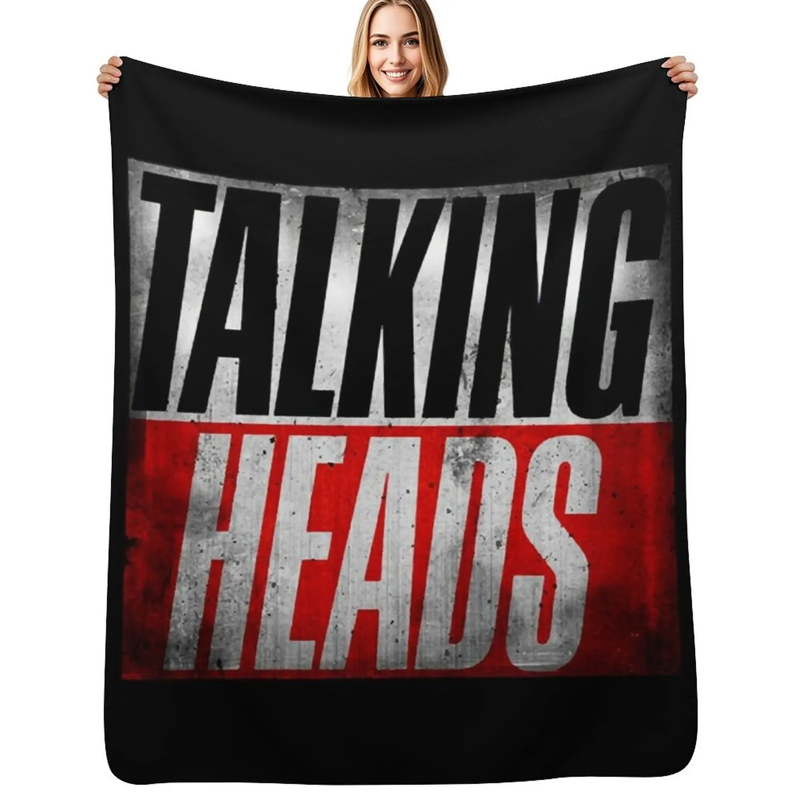 Talking Heads Abstract Throw Blanket For Sofa Thin Beach Soft Plush Plaid Decorative Throw Thins Blankets For Sofas Blankets