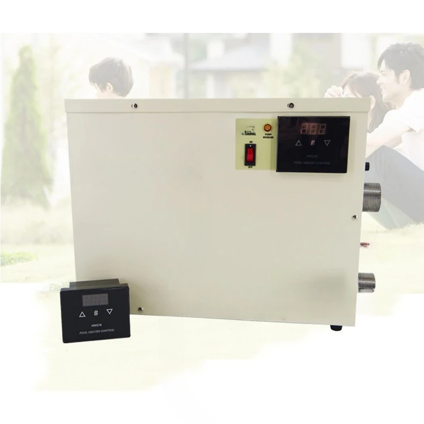 11KW 220V/240V/380V Electric Digital Water Heater Thermostat Swimming Pool Heater Hot Tub Bath Heating Adjustable Temperature