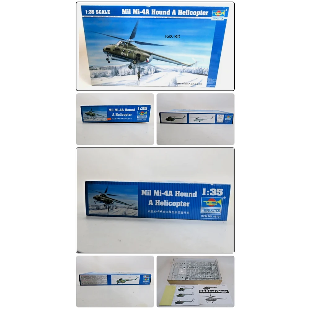 Trumpeter 05101 1/32 Scale Soviet Mi4 MI-4A Hound A Helicopter Craft Hobby Military Assembly Plastic Model Building Kit