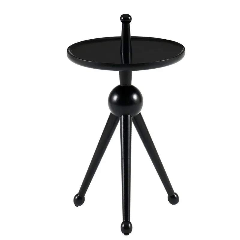 

solid wood living room modern simple creative balcony leisure small round table coffee table small apartment