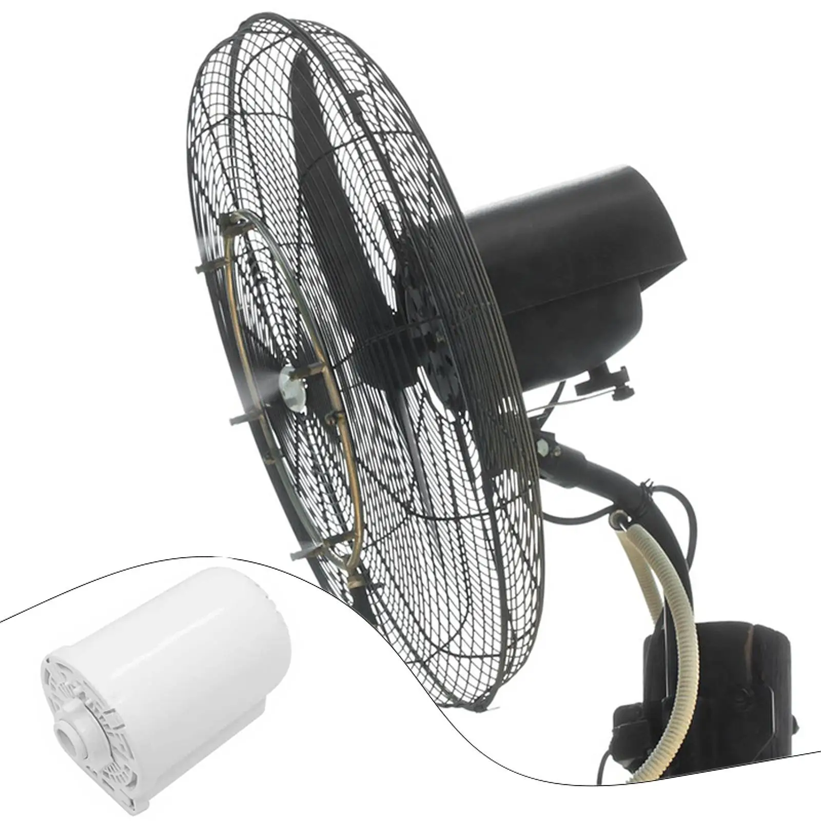 Electric Fan Motor Back Cover Replacement Plastic Protector with Fixing Nut for Pedestal Floor Fan Housing Shield