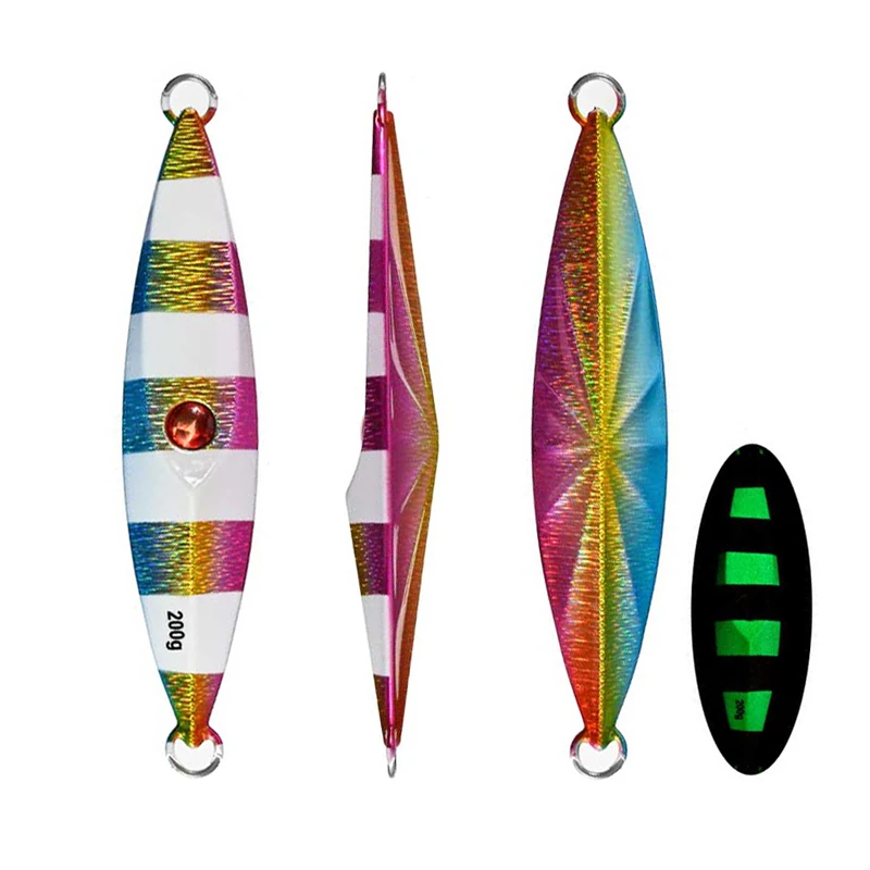 NEW Ocean Fishing Slow Jig Lure 150g 200g 250g 300g 400g Metal Fishing Squid Jig Sea Lure Artificial Wobbler Bait - view 5