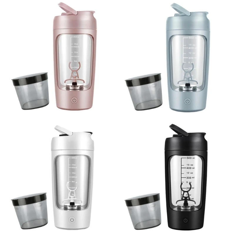 

650ml Electric Protein Shaker Bottle Portable Mixer Cup USB Rechargeable Shaker